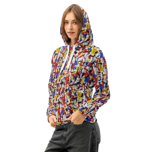 Chromatic Tangent on a Cotton Hoodie
