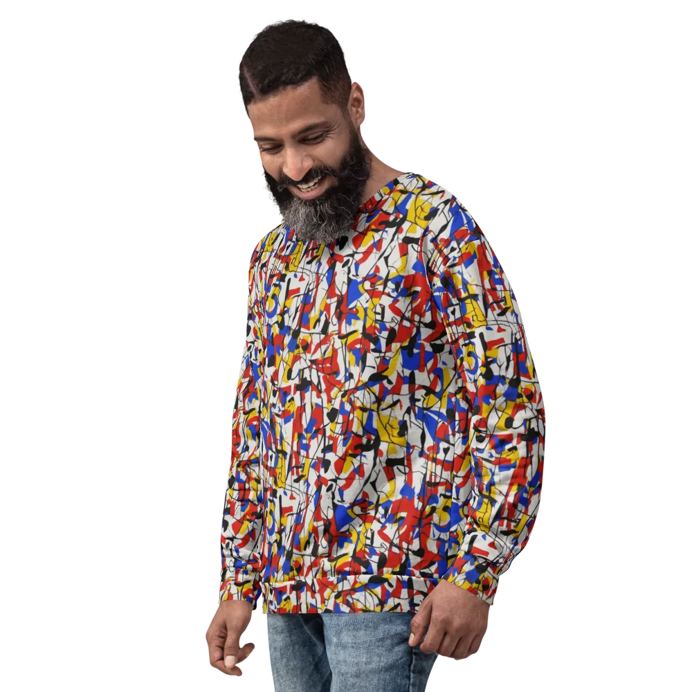 Chromatic Tangent on Sweatshirt — Left Front