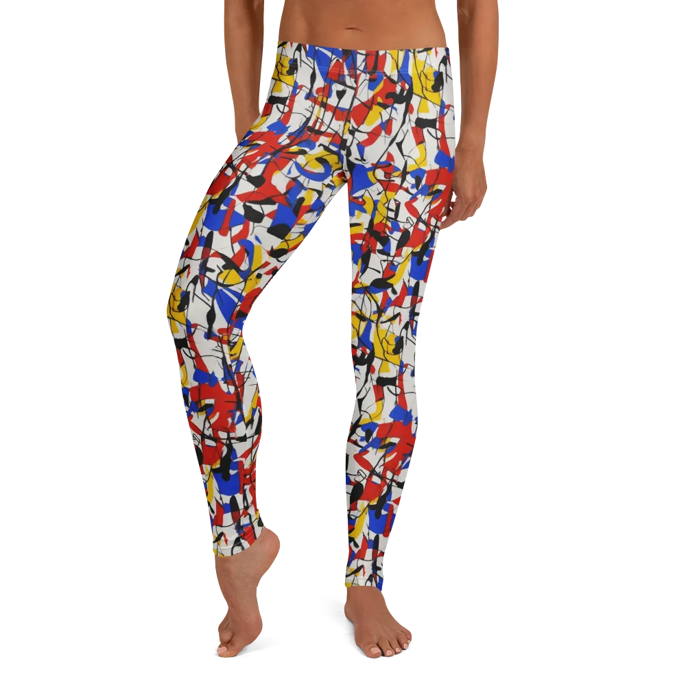 Chromatic Tangent on Leggings — Front