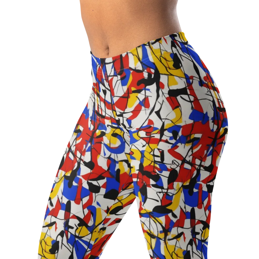 Chromatic Tangent on Leggings — Left Front