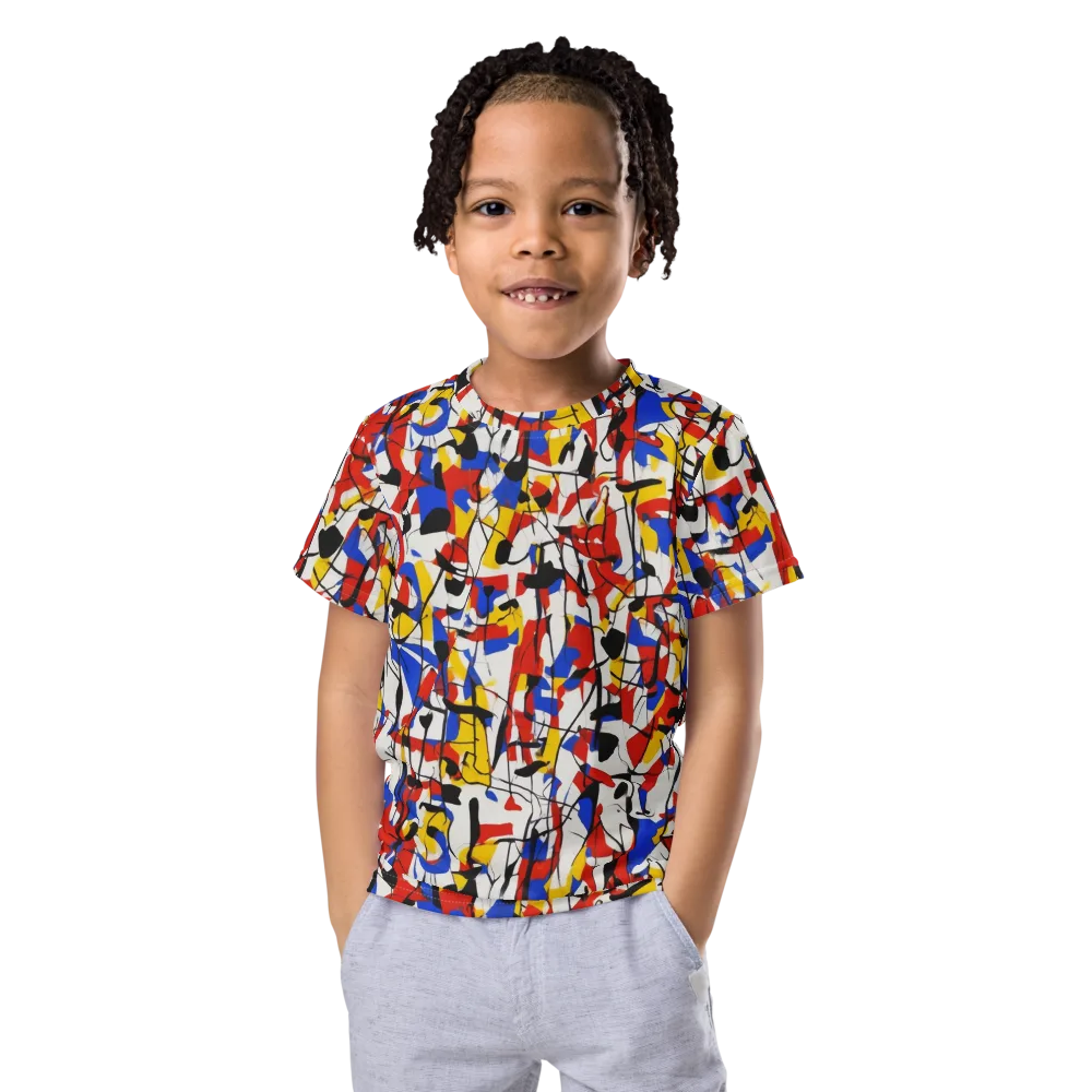 Chromatic Tangent on Kids Crew Neck T-Shirt — Front