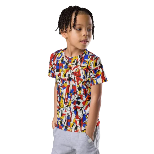 Chromatic Tangent on a Kids Crew Neck T-Shirt