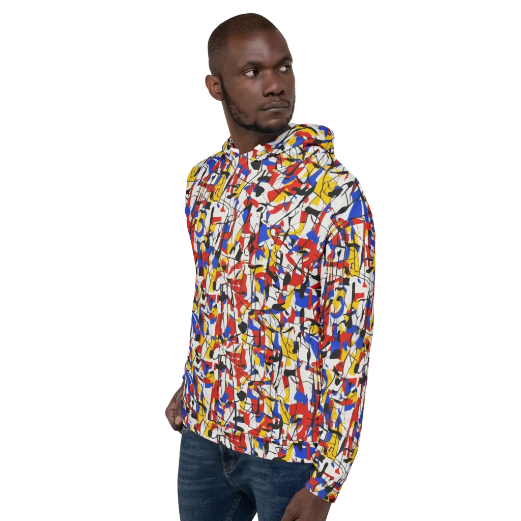 Chromatic Tangent on Hoodie — Left