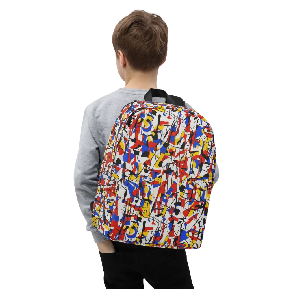 Chromatic Tangent on Minimalist Backpack — Zoomed-in