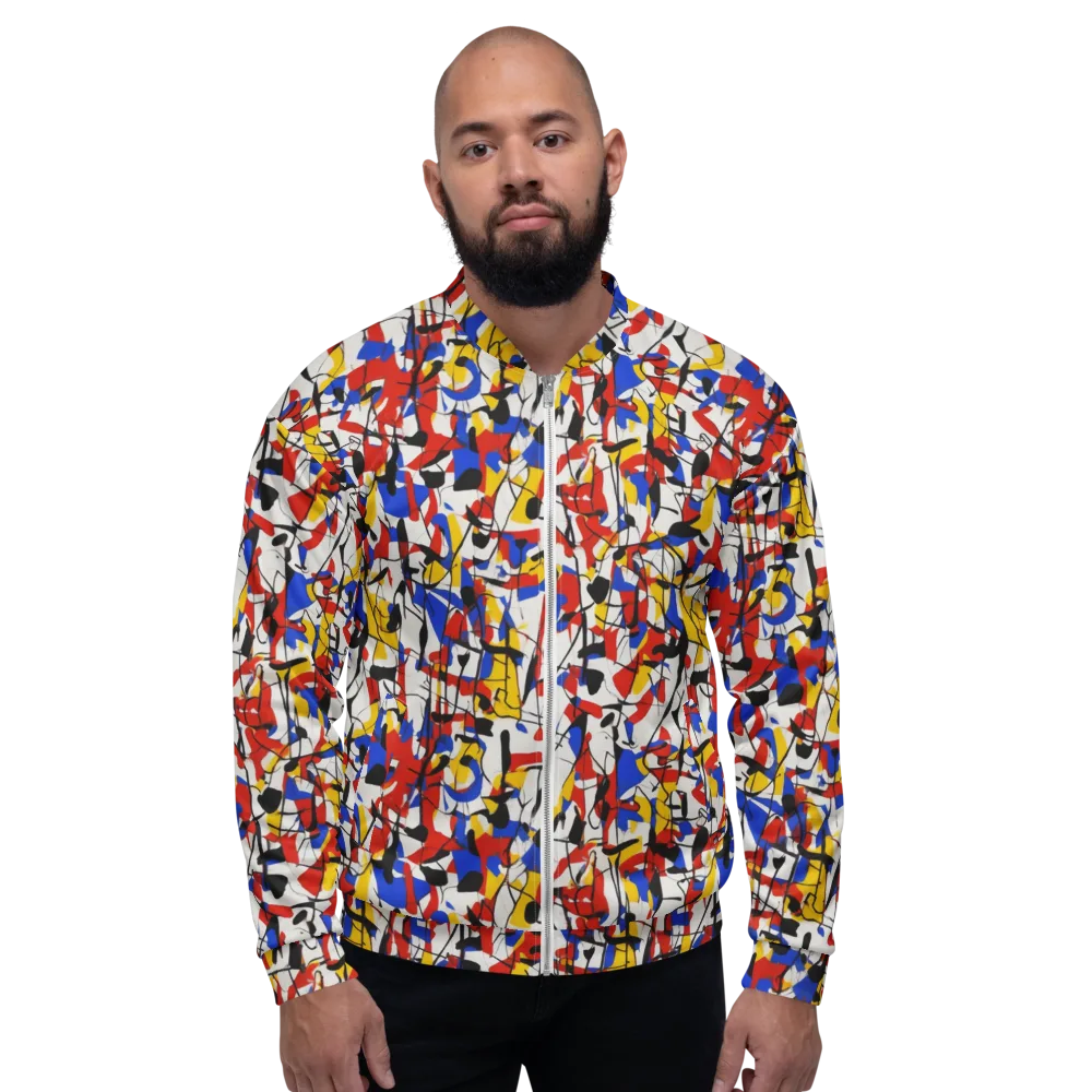 Chromatic Tangent on Bomber Jacket — Front