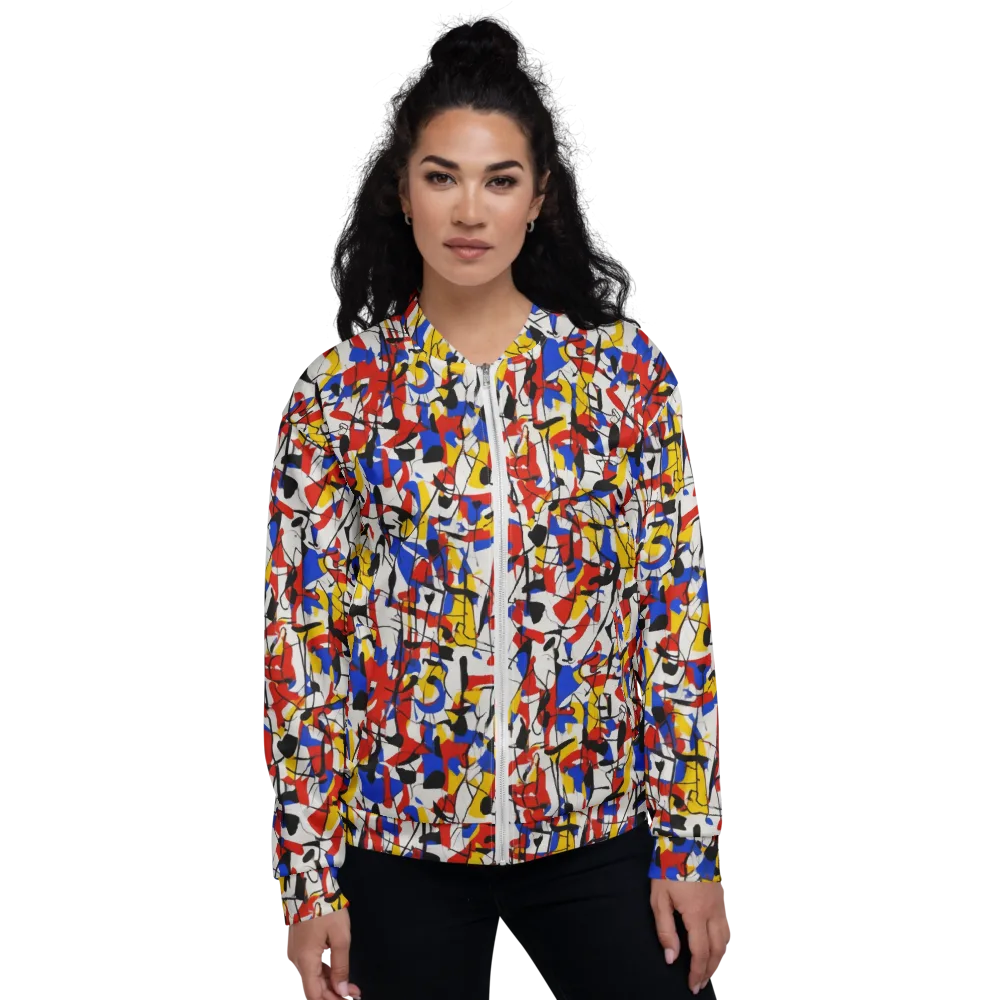 Chromatic Tangent on Bomber Jacket — Front