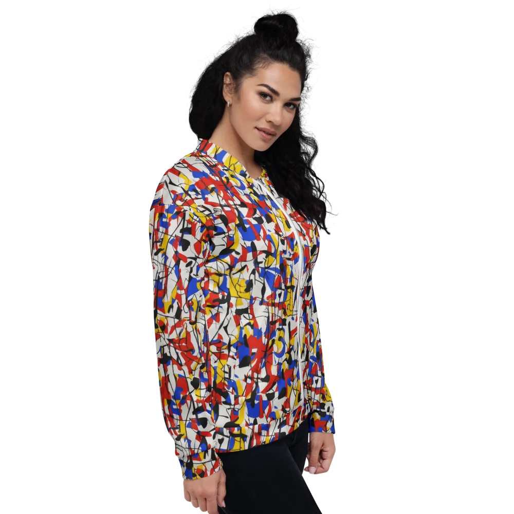 Chromatic Tangent on Bomber Jacket — Right