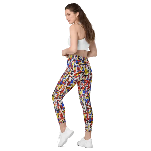 Chromatic Tangent on a Leggings with Pockets