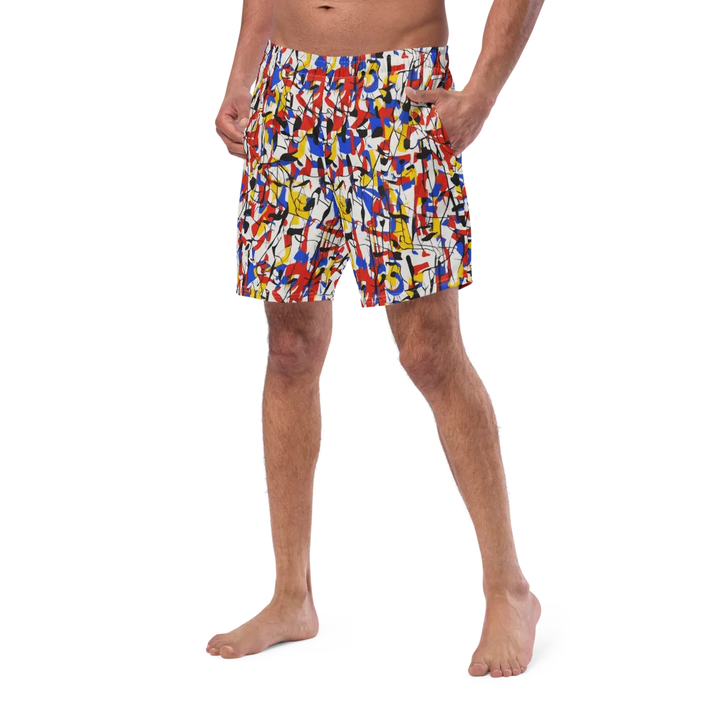 Chromatic Tangent on Swim Trunks — Left Front