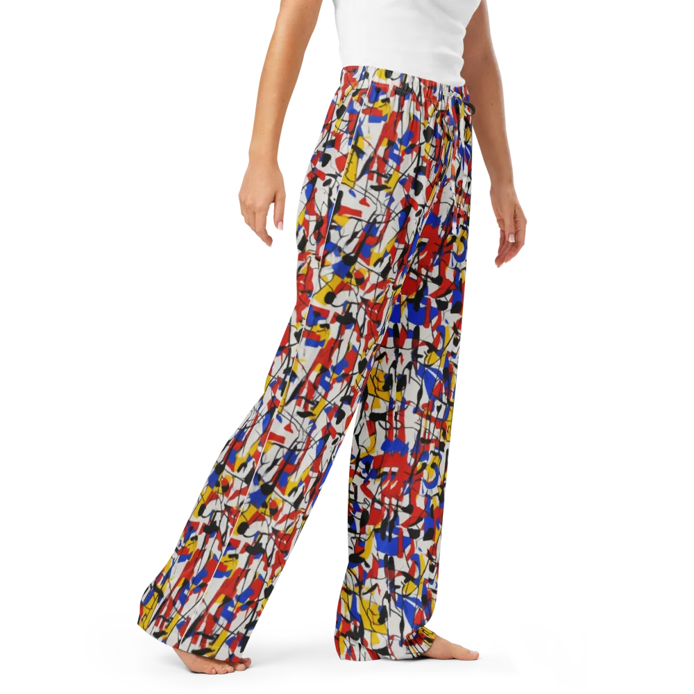 Chromatic Tangent on Women's Pajama Pants — Right Front