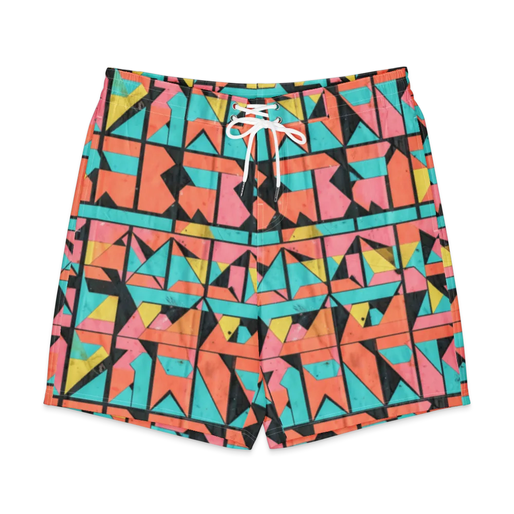 Prism Workshop on Men's Board Shorts — Front