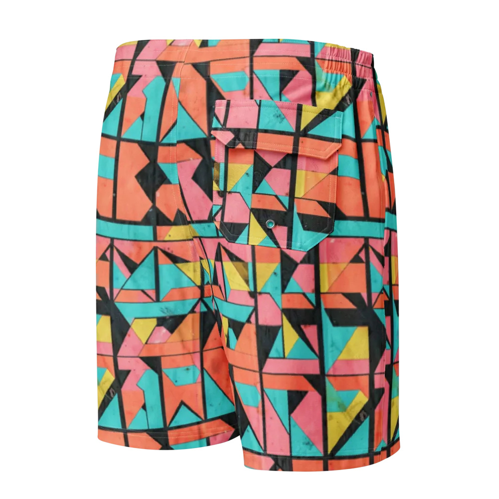 Prism Workshop on Men's Board Shorts — Back