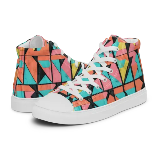 Prism Workshop on a Women's High Top Canvas Shoes