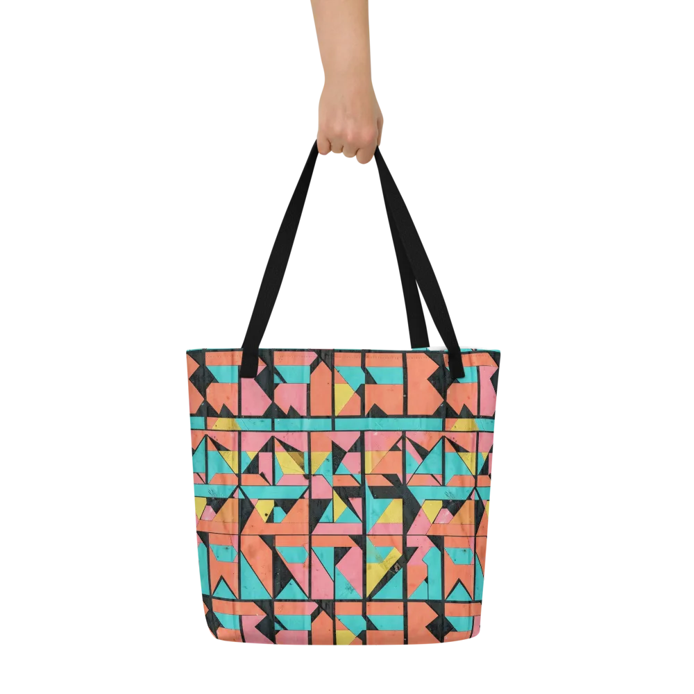 Prism Workshop on Large Tote Bag W/ Pocket — Front