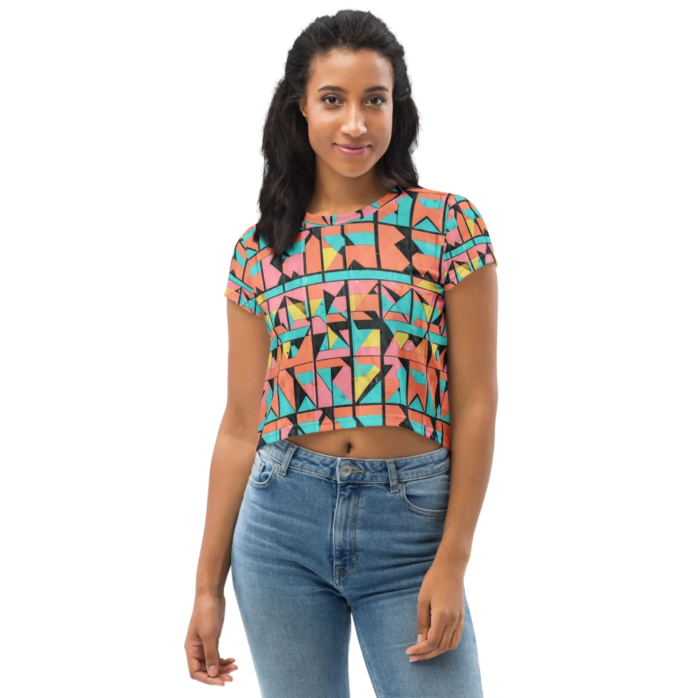 Prism Workshop on Crop Tee — Front