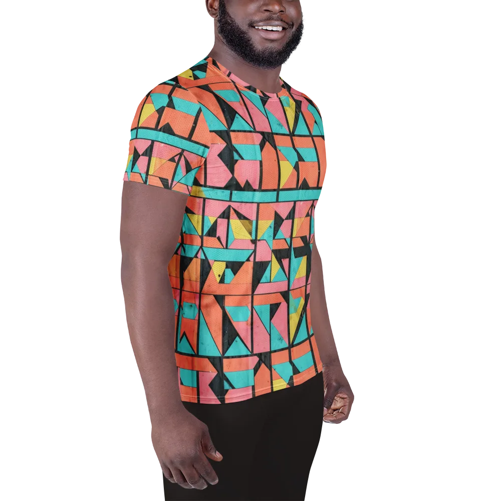 Prism Workshop on Men's Athletic T-Shirt — Right