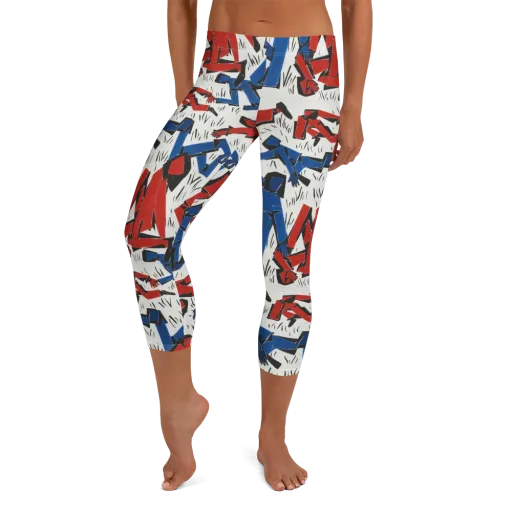 Redline Rhapsody on a Capri Leggings