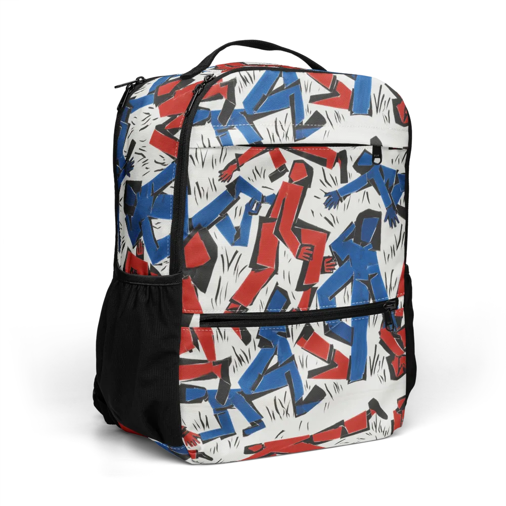 Redline Rhapsody on Utility Backpack — Right Front