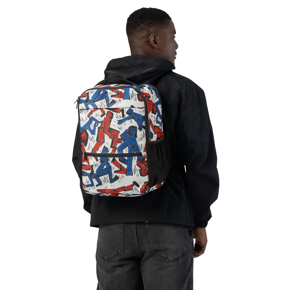 Redline Rhapsody on Utility Backpack — Back