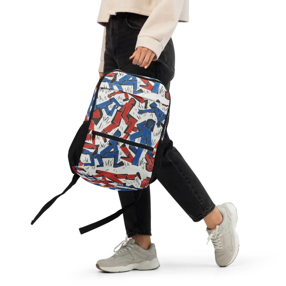 Redline Rhapsody on Utility Backpack — Front