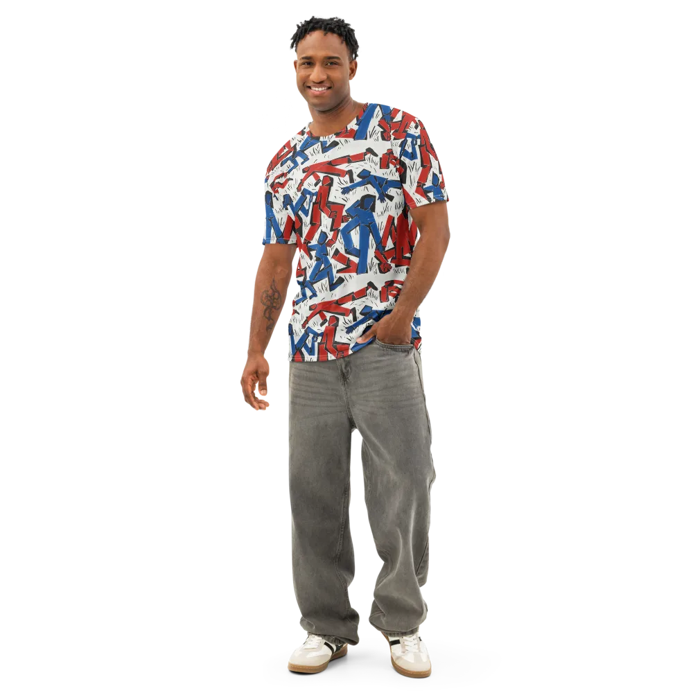Redline Rhapsody on Men's Cotton Crew Neck T-Shirt — Front