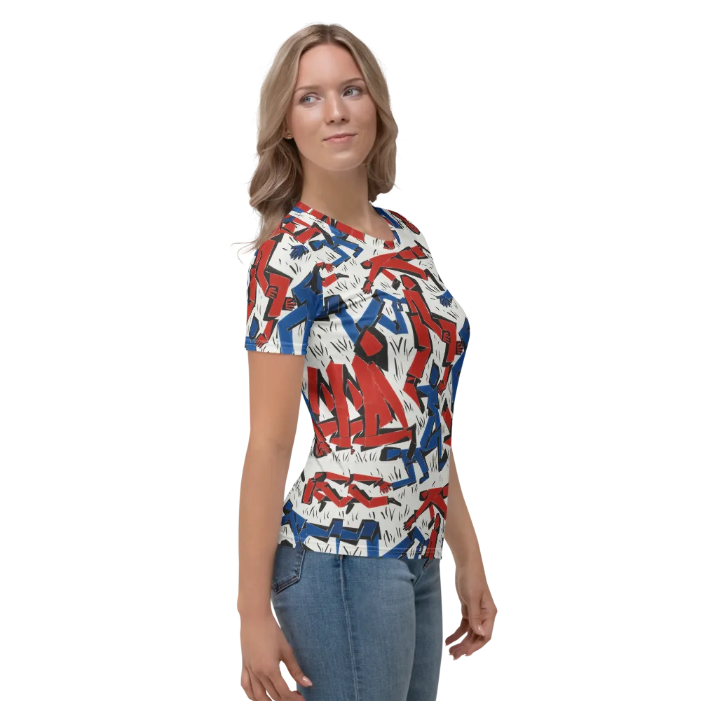 Redline Rhapsody on Women's Crew Neck T-Shirt — Right
