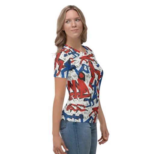 Redline Rhapsody on a Women's Crew Neck T-Shirt