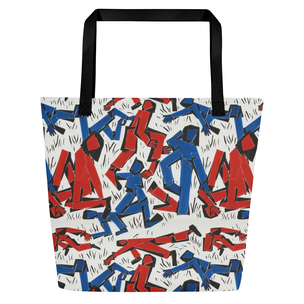 Redline Rhapsody on Large Tote Bag W/ Pocket — Front