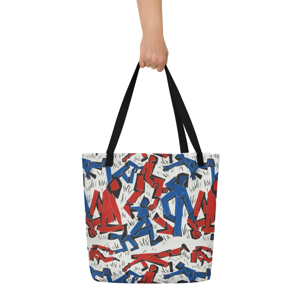Redline Rhapsody on Large Tote Bag W/ Pocket — Front
