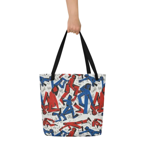 Redline Rhapsody on a Large Tote Bag W/ Pocket