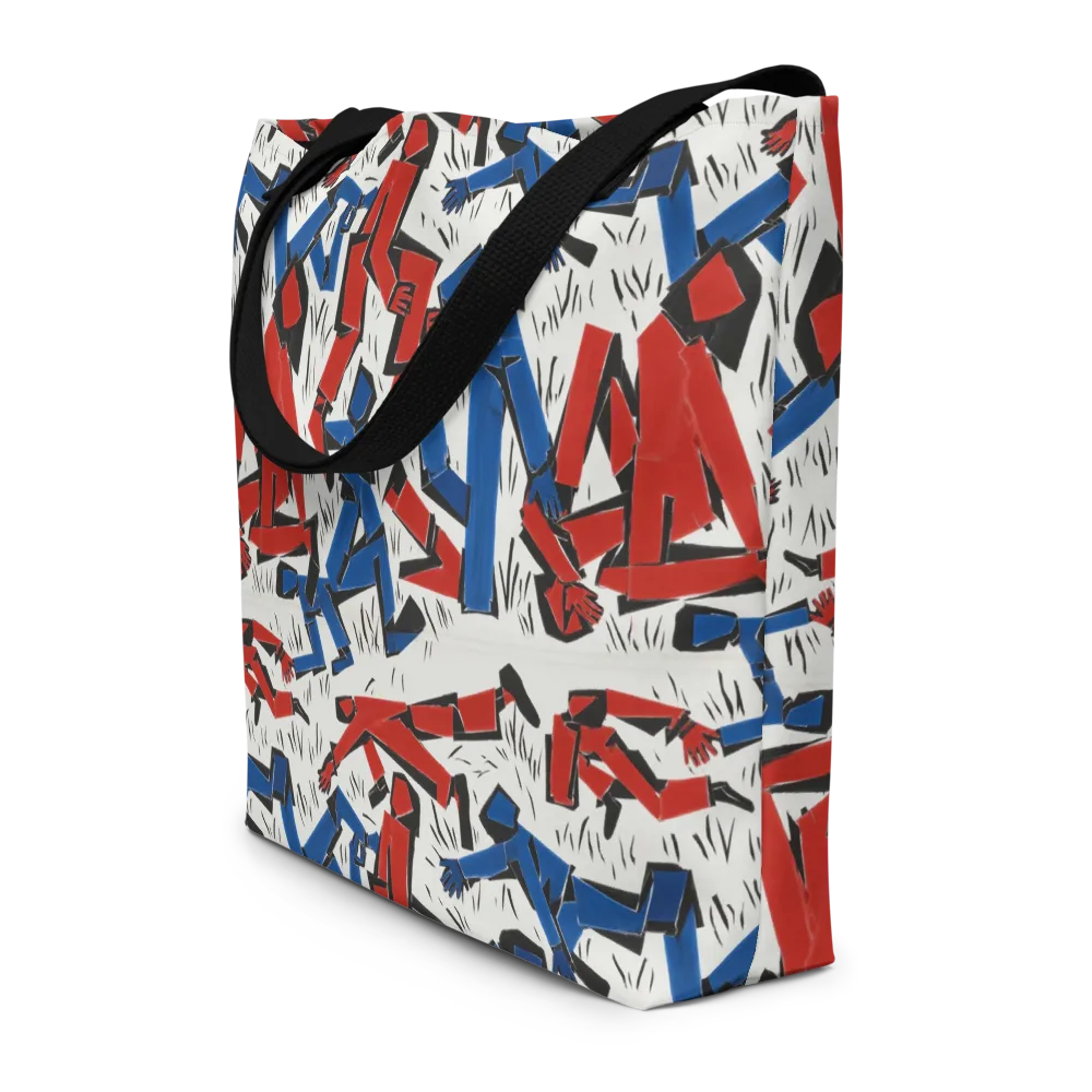 Redline Rhapsody on Large Tote Bag W/ Pocket — Front