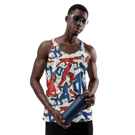 Redline Rhapsody on a Men's Tank Top