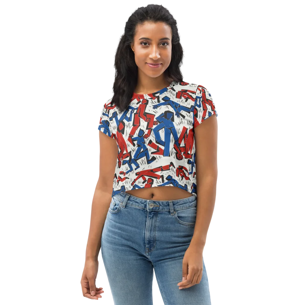 Redline Rhapsody on Crop Tee — Front