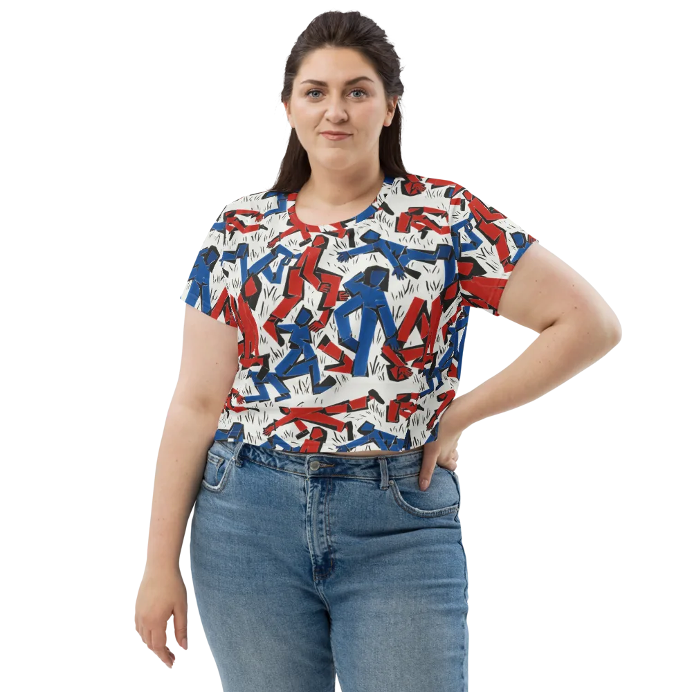 Redline Rhapsody on Crop Tee — Front