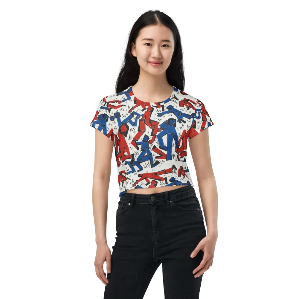 Redline Rhapsody on Crop Tee — Front