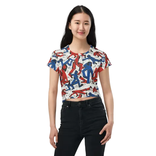 Redline Rhapsody on a Crop Tee