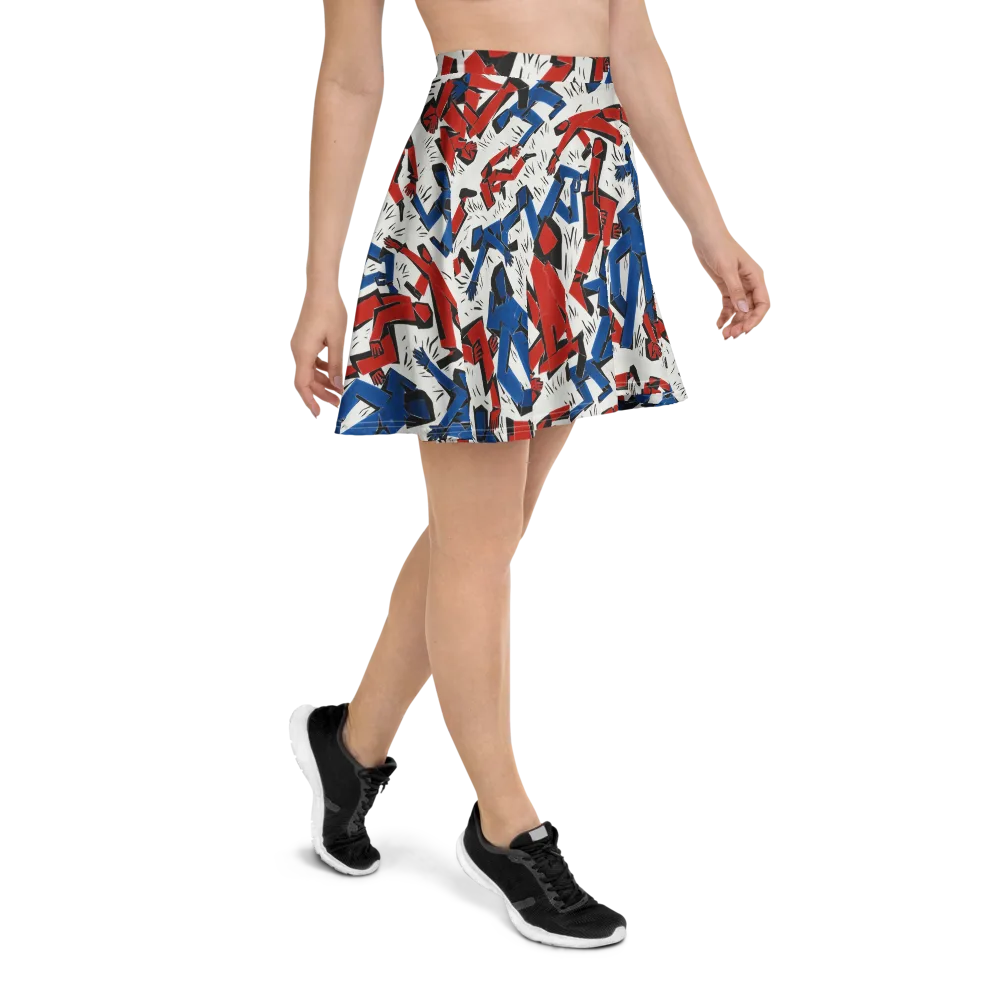 Redline Rhapsody on Skater Skirt — Right