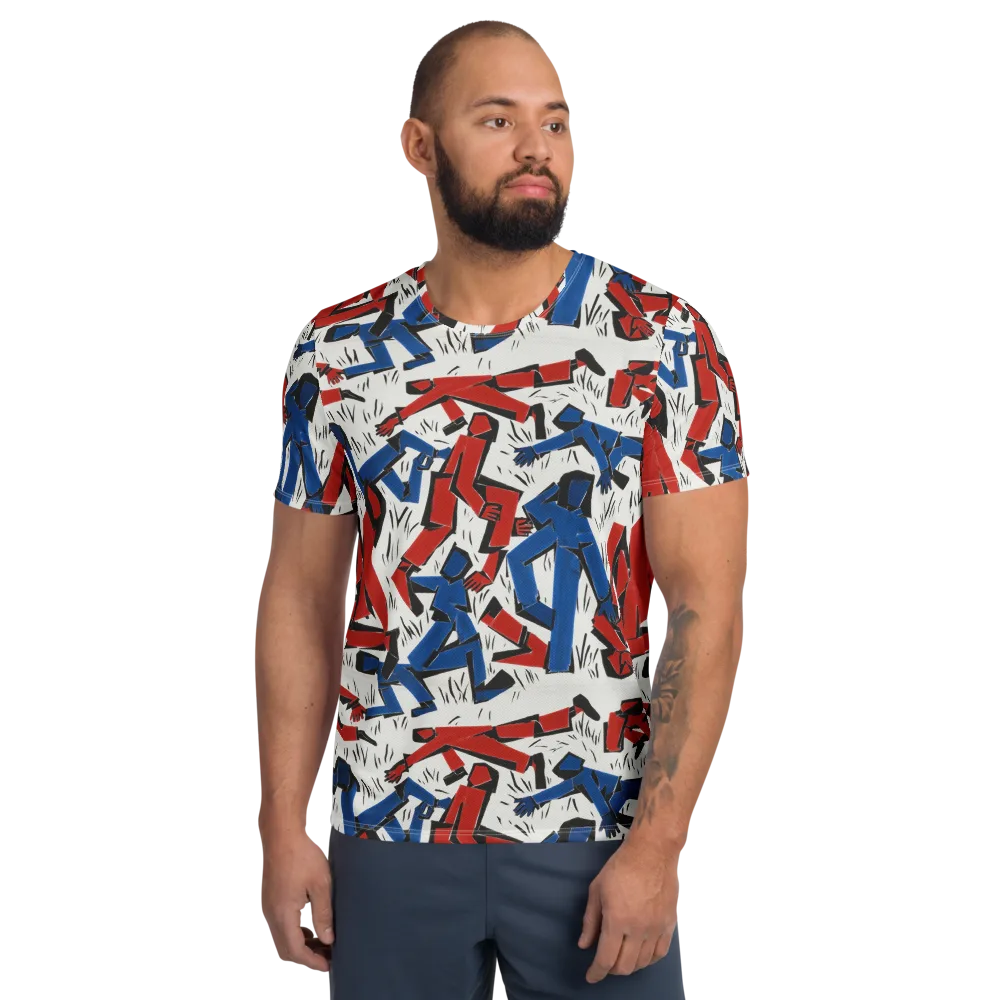 Redline Rhapsody on Men's Athletic T-Shirt — Front