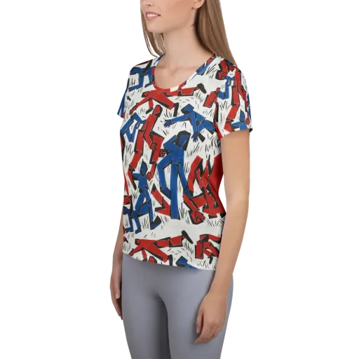 Redline Rhapsody on a Women's Athletic T-Shirt