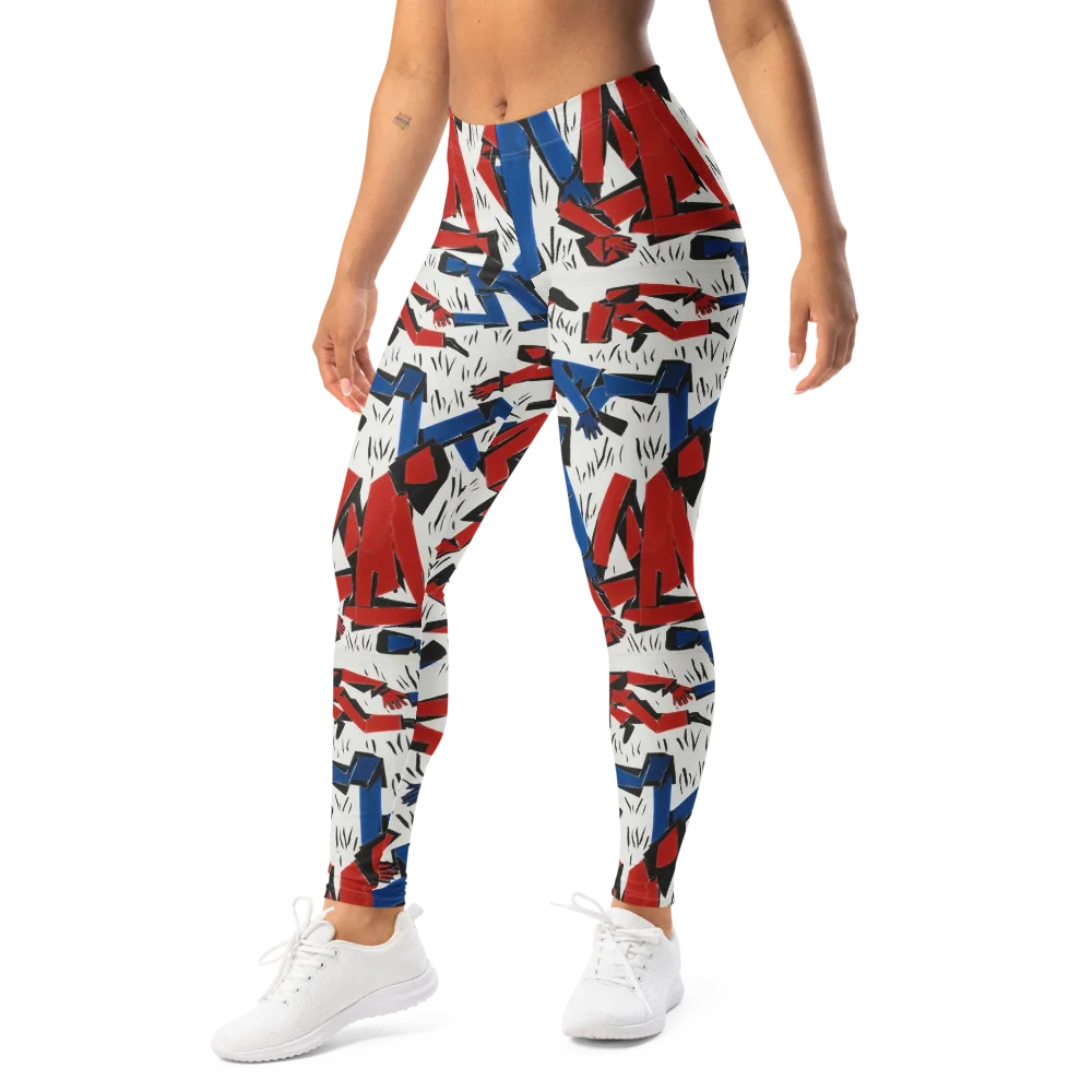 Redline Rhapsody on Leggings — Left Front