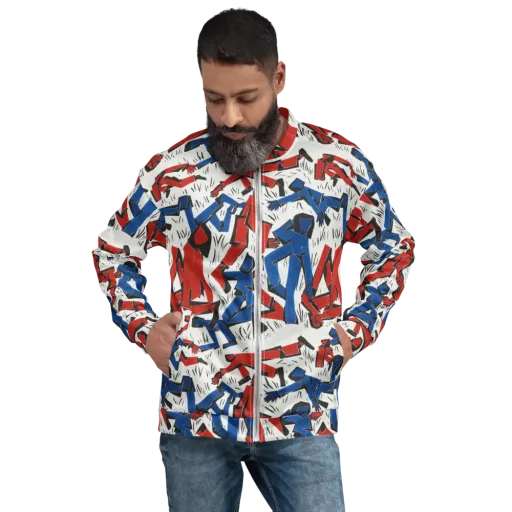Redline Rhapsody on a Bomber Jacket