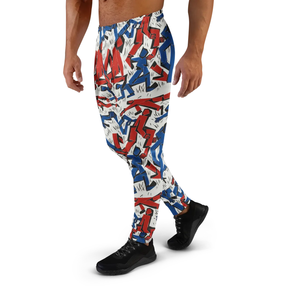 Redline Rhapsody on Men's Joggers — Left