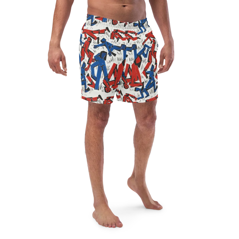Redline Rhapsody on Swim Trunks — Front