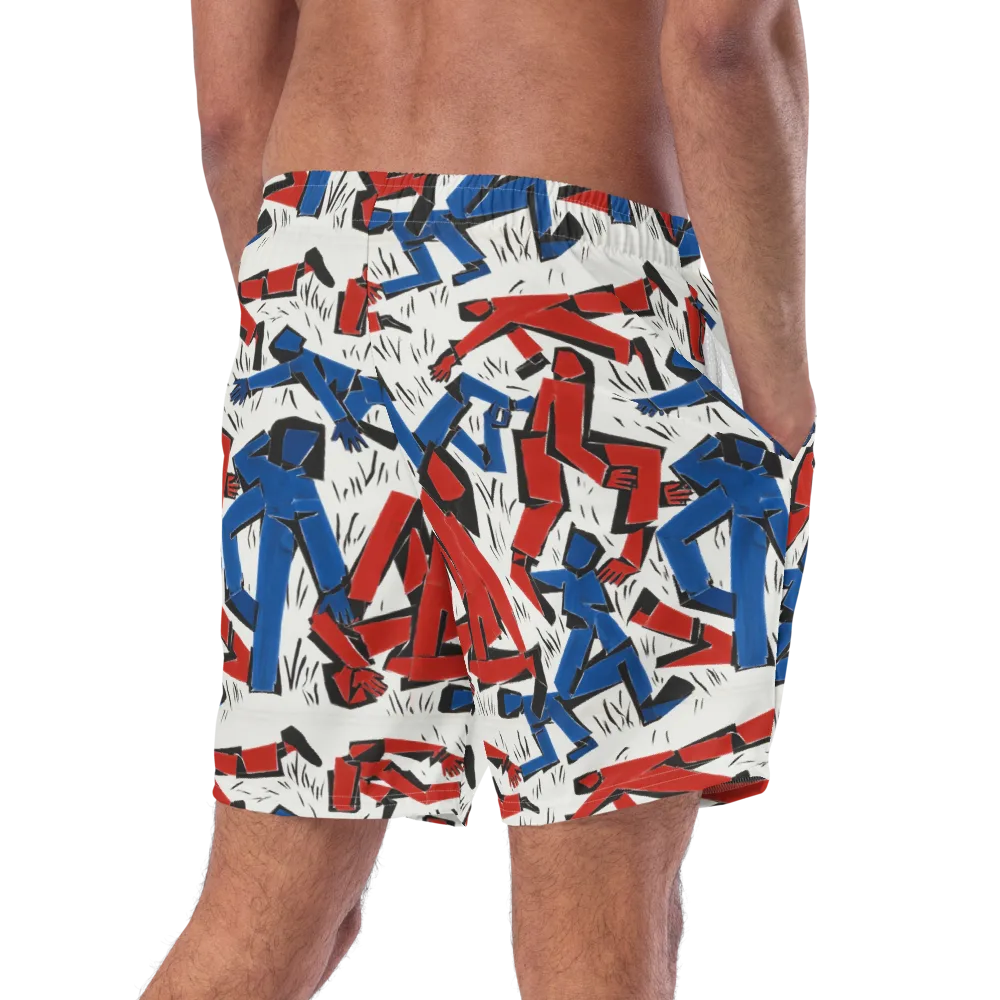 Redline Rhapsody on Swim Trunks — Right Back