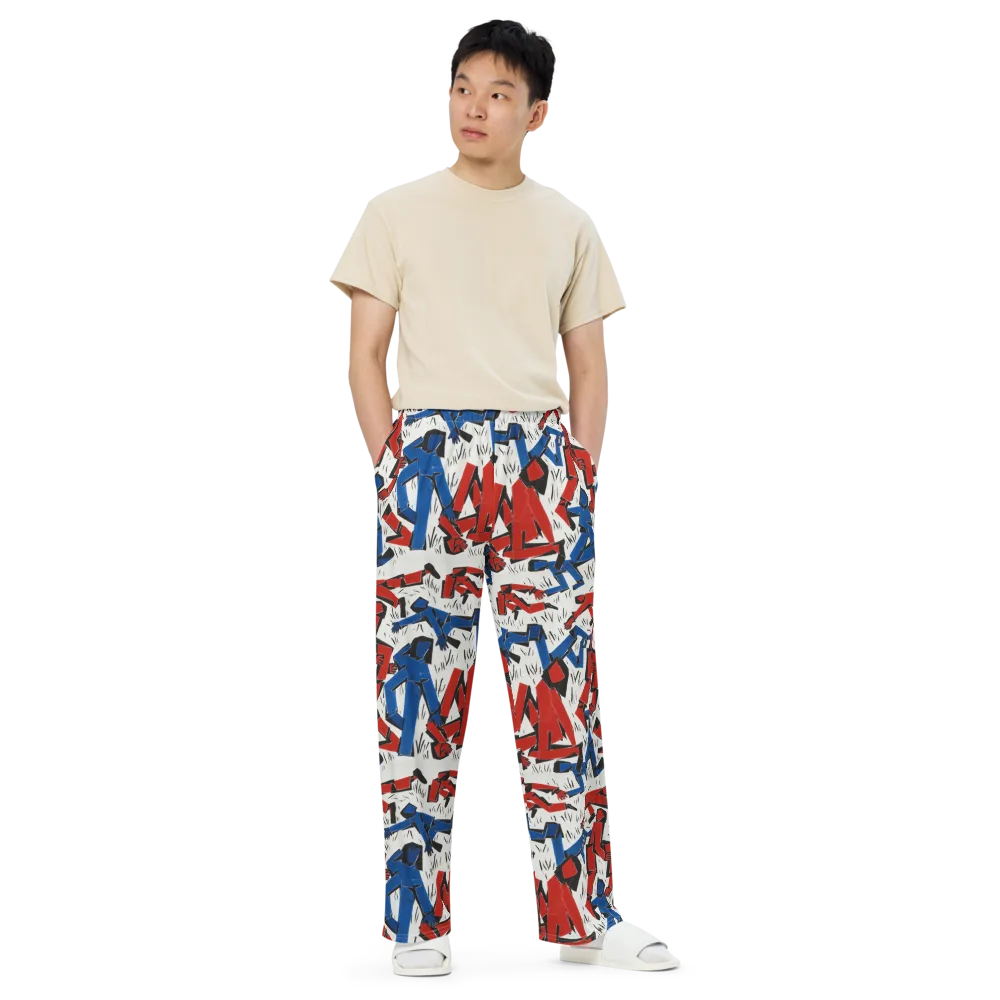 Redline Rhapsody on Wide-Leg Pants — Front