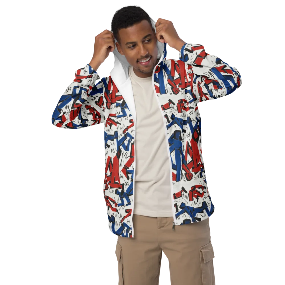 Redline Rhapsody on Men's Windbreaker — Front