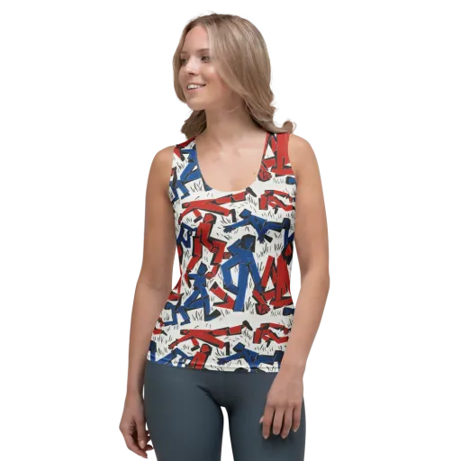 Redline Rhapsody on a Women's Tank Top