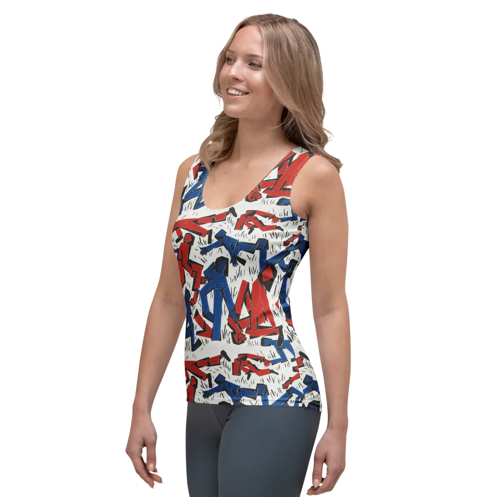 Redline Rhapsody on Women's Tank Top — Left Front