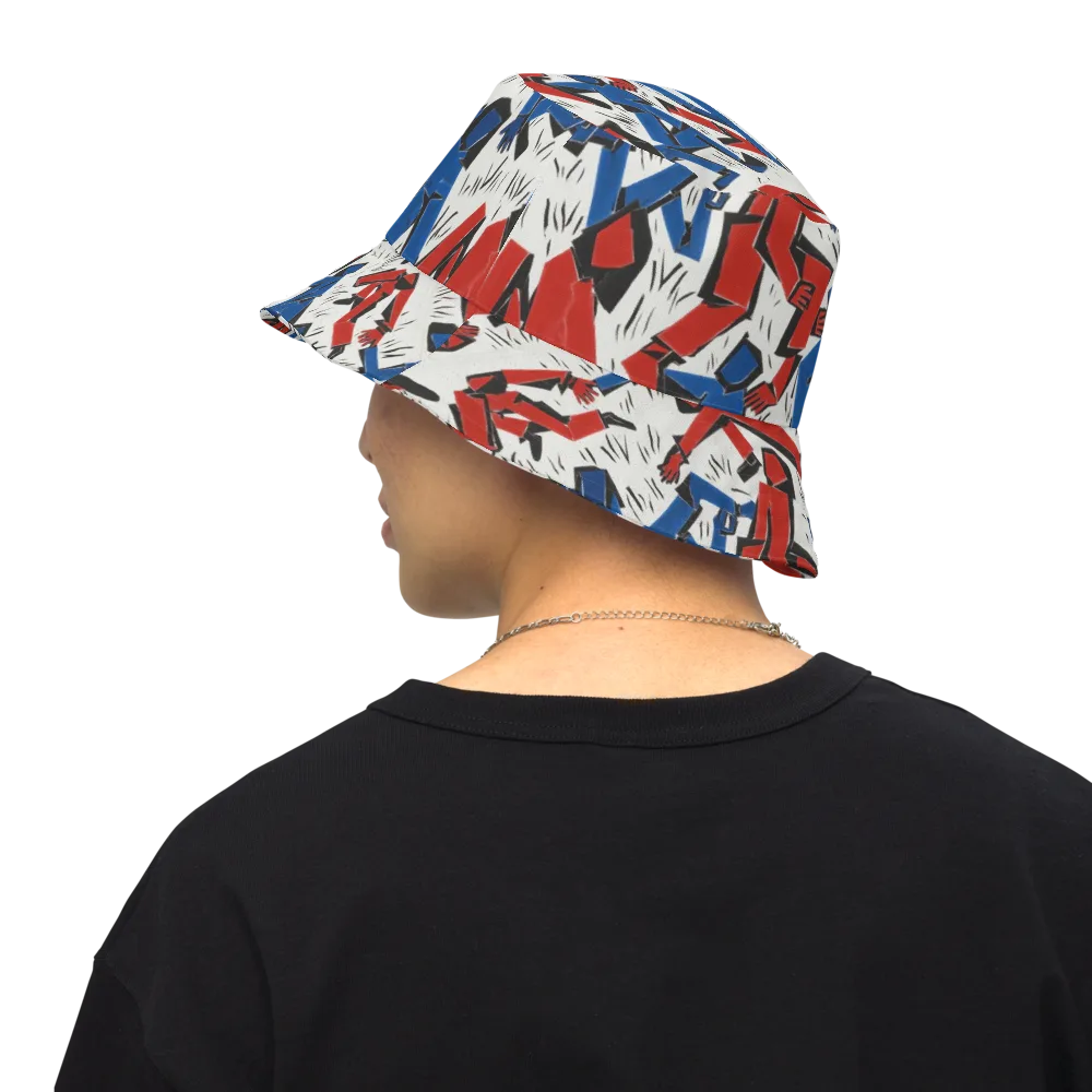 Redline Rhapsody on Reversible Bucket Hat — Back Inside