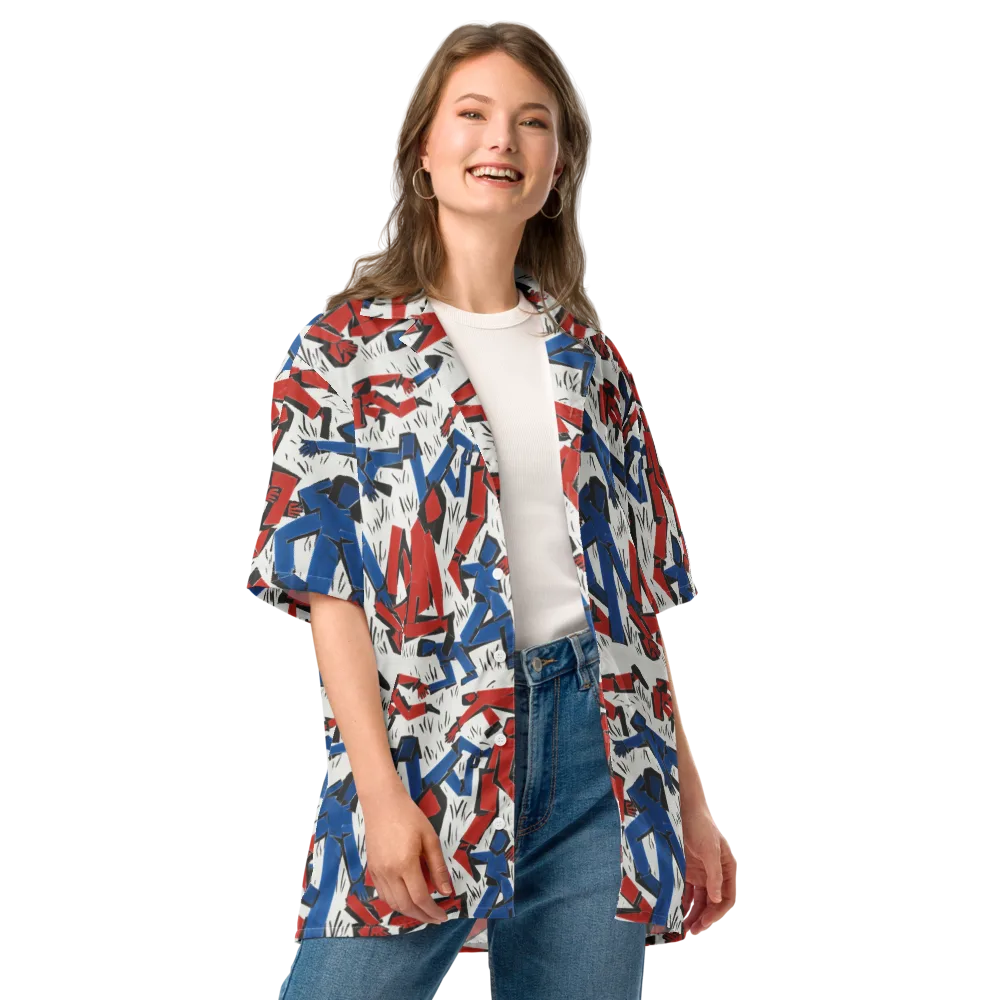 Redline Rhapsody on Button Shirt — Front